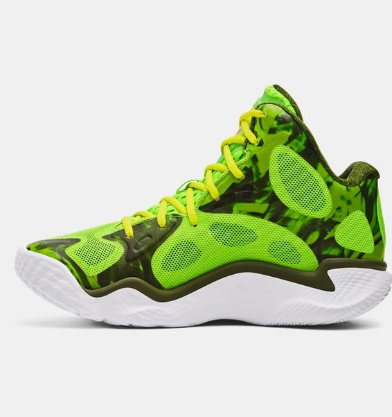 Yeşil Erkek UA Curry Spawn Flotro Basketbol Ayakkabısı