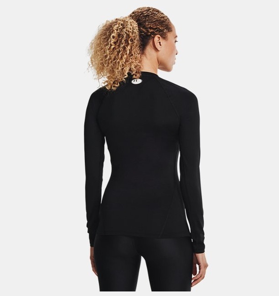 Siyah Kadın UA HG Authentics Comp Uzun Kollu Tişört