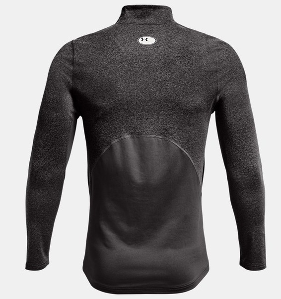 Gri Erkek UA ColdGear Armour Fitted Mock Uzun Kollu T-shirt