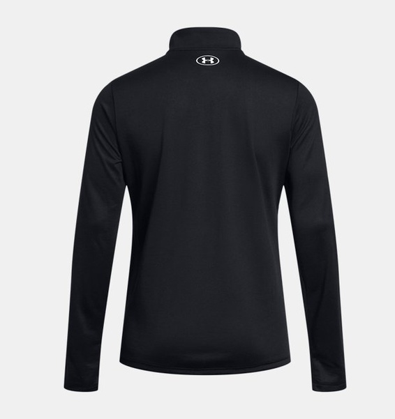 Siyah Kadın UA Tech 1/2 Fermuarlı- Solid Uzun Kollu T-shirt