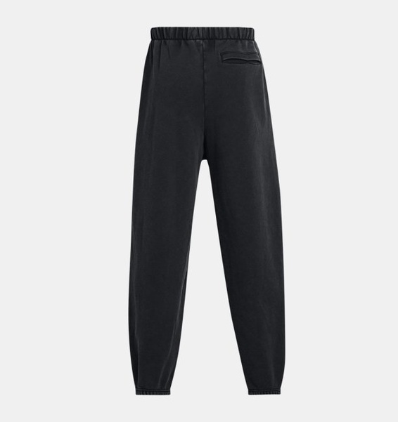 Siyah Erkek UA Icon Heavyweight Fleece Wash Oversized Pantolon