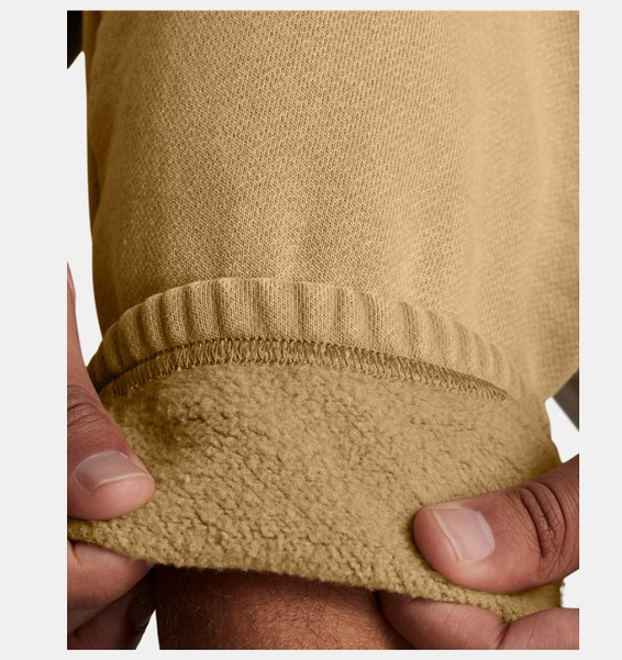 Kahverengi Erkek UA Icon Heavyweight Fleece Wash Oversized Pantolon