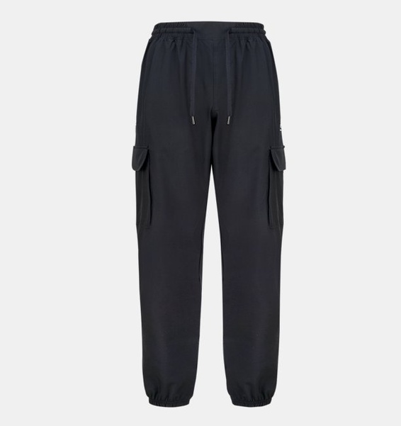 Siyah Erkek UA Vibe Dokuma Cargo Pantolon