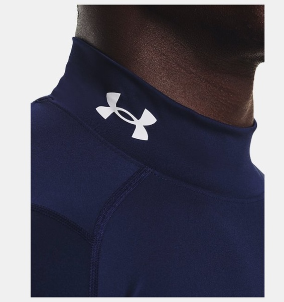 Lacivert Erkek UA HG Armour Comp Mock Uzun Kollu T-shirt