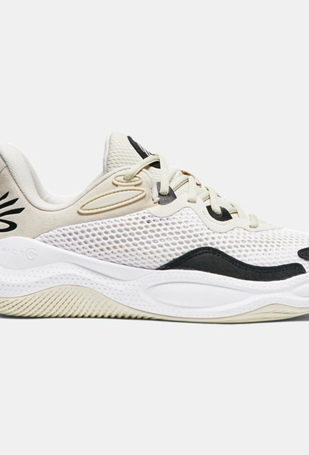 Erkek UA Curry Splash 24 Suede Basketbol Ayakkabısı Beyaz