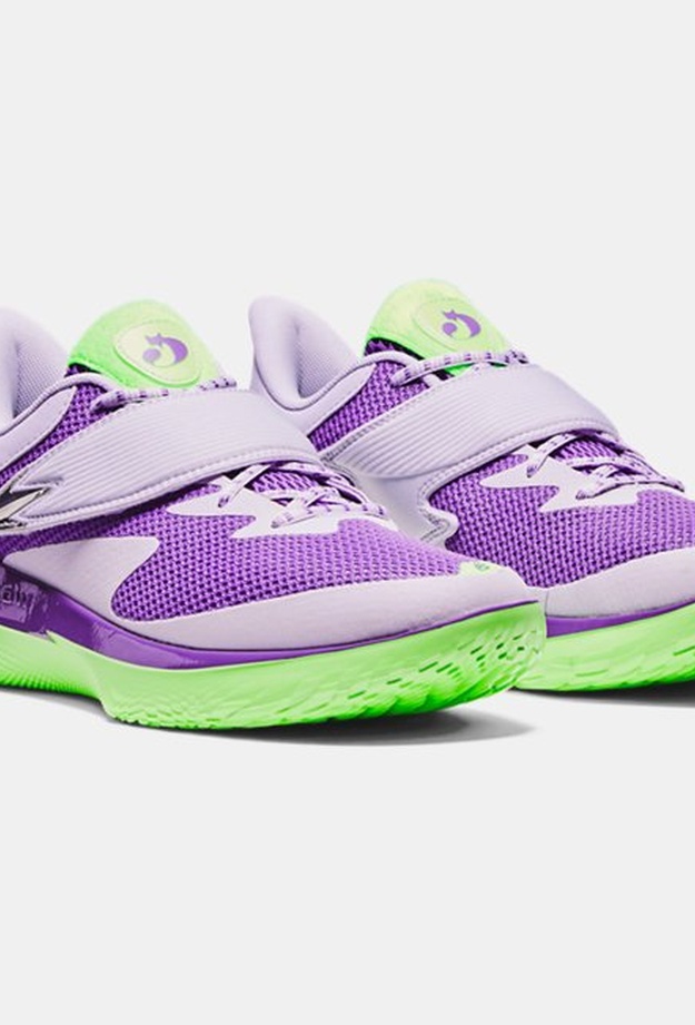Erkek UA Curry Fox 1 LTB Basketbol Ayakkabısı Mor 197780526070