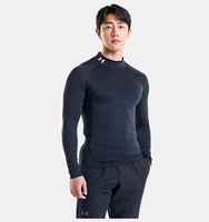Erkek UA HG Armour Comp Mock Uzun Kollu T-shirt