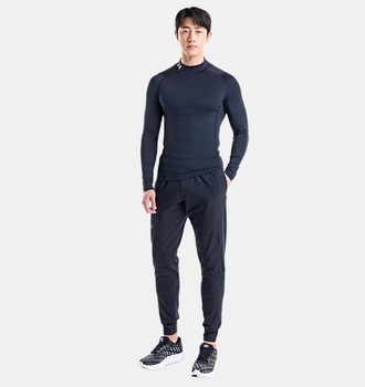 Erkek UA HG Armour Comp Mock Uzun Kollu T-shirt