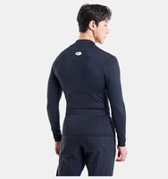 Erkek UA HG Armour Comp Mock Uzun Kollu T-shirt