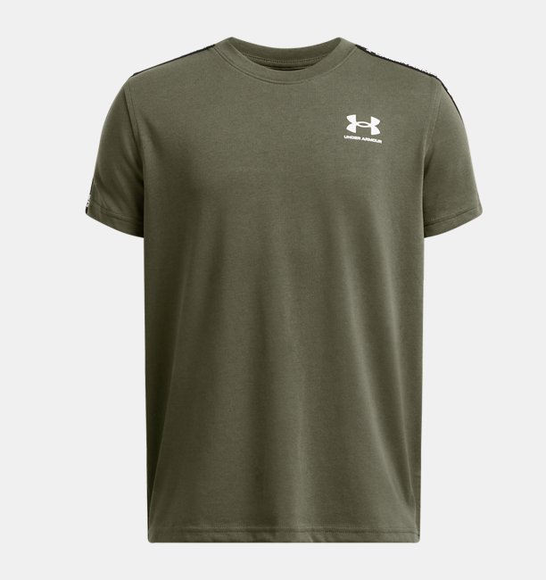 Erkek Çocuk UA Sportstyle Taped T-shirt Yeşil