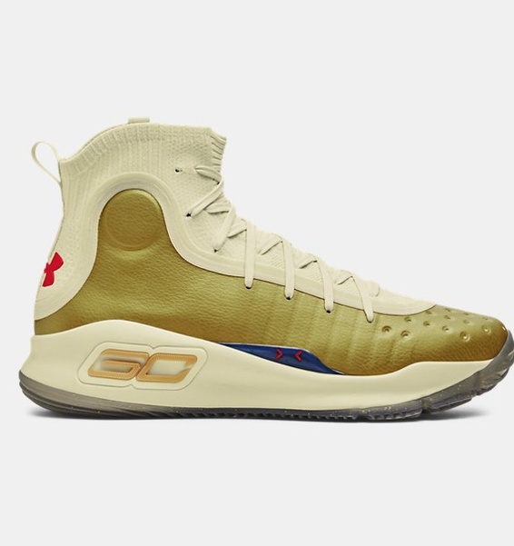 Sarı Erkek UA Curry 4 Basketbol Ayakkabısı