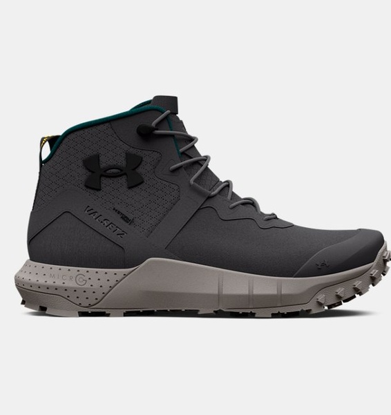 Gri Erkek UA Micro G® Valsetz Trek Mid Leather Waterproof Tactical Bot