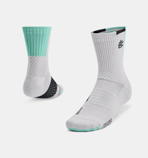 Gri Unisex UA Curry UA Playmaker Tekli Paket Mid Çorap
