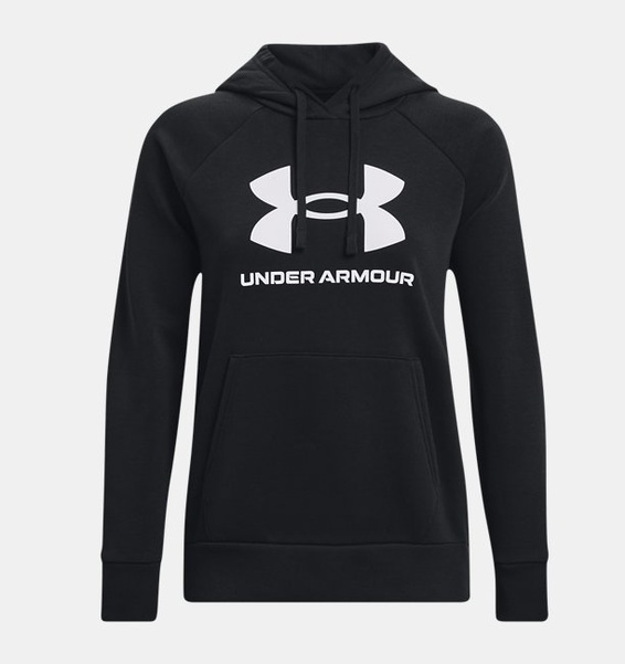 Siyah Kadın UA Rival Fleece Big Logo HD Sweatshirt