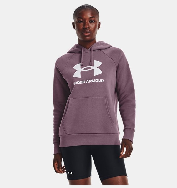 Mor Kadın UA Rival Fleece Big Logo HD Sweatshirt