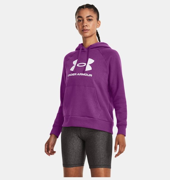 Mor Kadın UA Rival Fleece Big Logo HD Sweatshirt