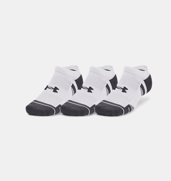 Beyaz Unisex UA Performance Tech 3’lü Paket No Show Çorap