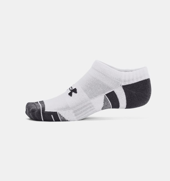 Beyaz Unisex UA Performance Cotton 3'lü Paket No Show Çorap