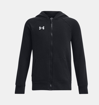 Çocuk UA Rival Fleece Tam Fermuarlı Kapüşonlu Üst