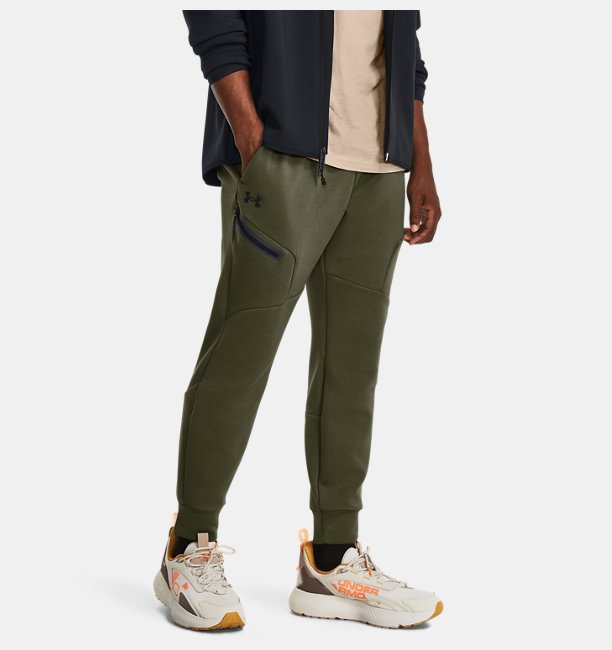 Erkek UA Unstoppable Fleece Eşofman Altı Haki