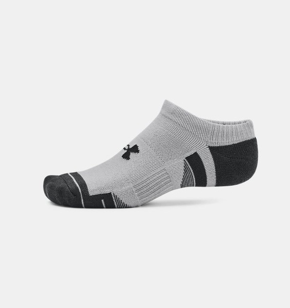 Gri Unisex UA Performance Tech 3’lü Paket No Show Çorap