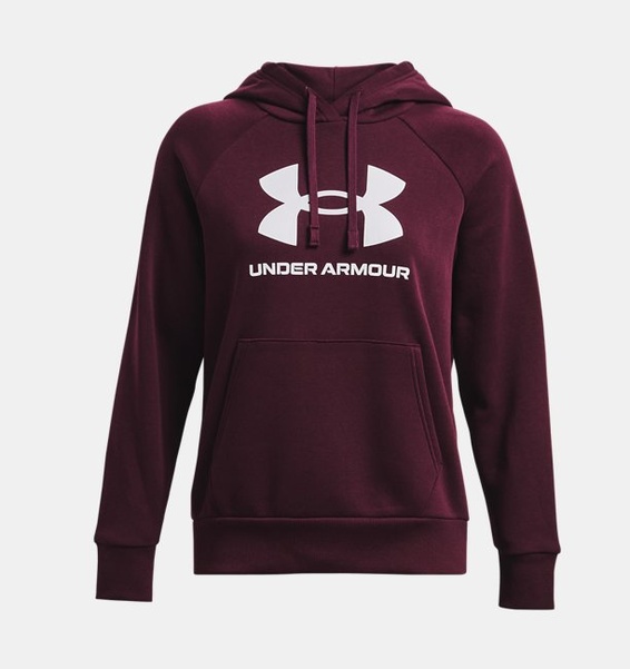 Bordo Kadın UA Rival Fleece Big Logo HD Sweatshirt