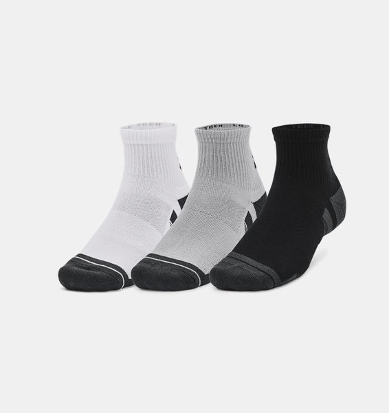 Gri Unisex UA Performance Tech 3’lü Paket Quarter Çorap