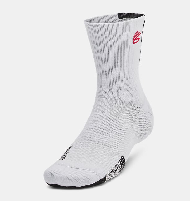 Unisex UA Curry UA Playmaker Tekli Paket Mid Çorap Gri