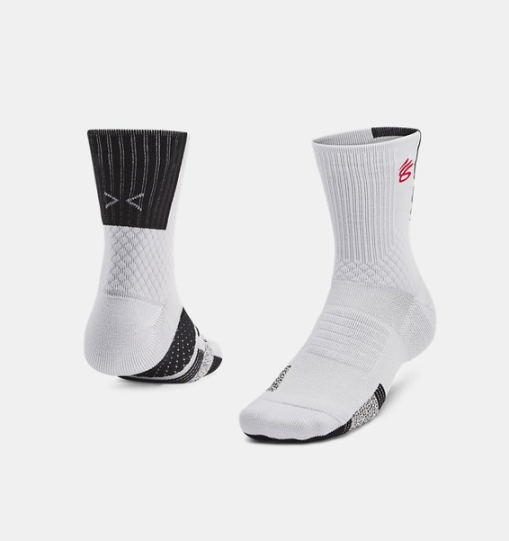 Gri Unisex UA Curry UA Playmaker Tekli Paket Mid Çorap
