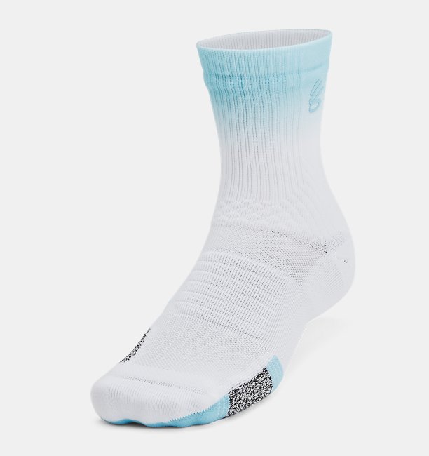 Unisex UA Curry UA Playmaker Tekli Paket Mid Çorap Beyaz