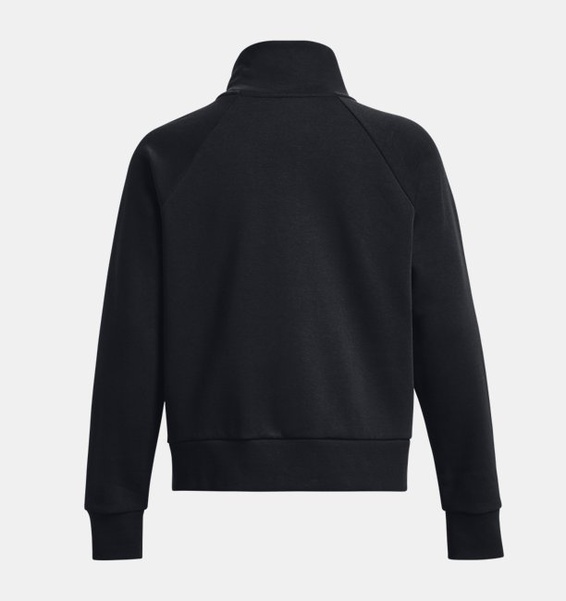 Siyah Kadın UA Rival Fleece Yarım Fermuarlı Sweatshirt