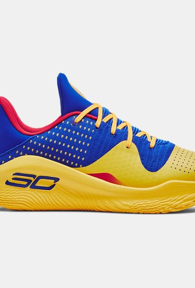 Unisex Curry 4 Low FloTro Basketbol Ayakkabısı Lacivert