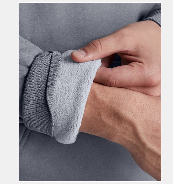 Gri Erkek UA Armour Fleece Pro Kanga HD Sweatshirt