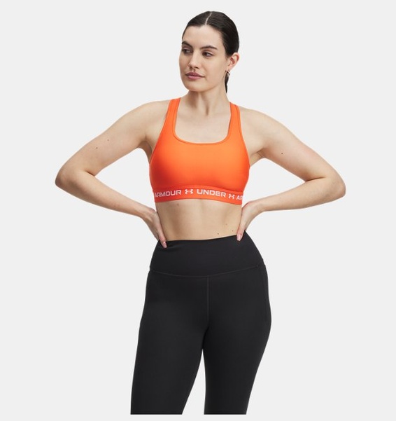 Kırmızı Kadın UA Crossback Mid Spor Sütyeni