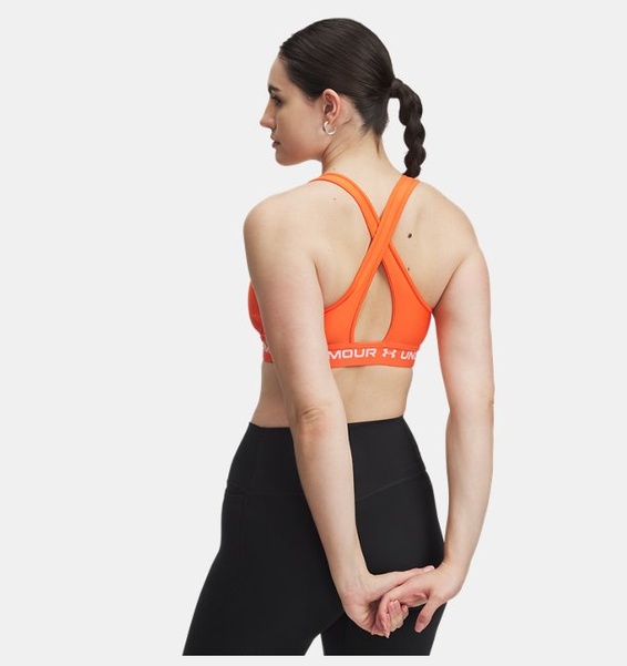 Kırmızı Kadın UA Crossback Mid Spor Sütyeni