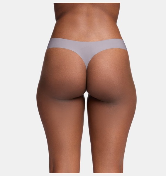 Gri Kadın UA Pure Stretch İz Yapmayan Tanga 3’lü Paket