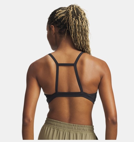 Siyah Kadın UA Meridian Mesh Bralette Spor Sütyeni
