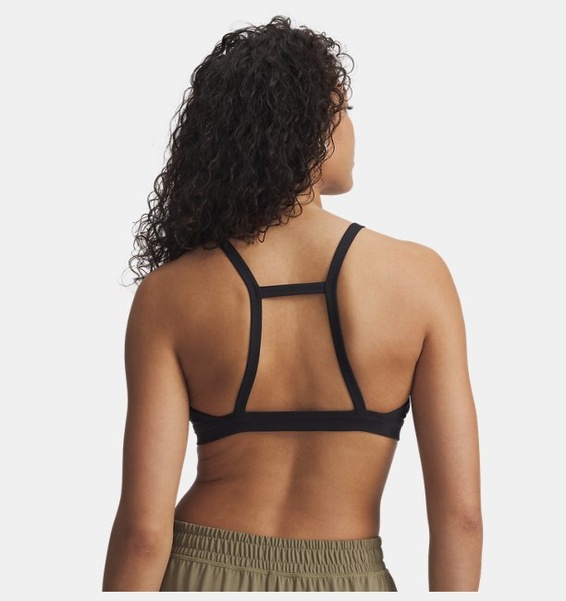 Siyah Kadın UA Meridian Mesh Bralette Spor Sütyeni