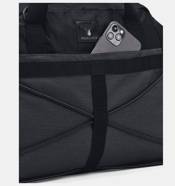 Siyah Kadın UA Project Rock Gym Bag SM Spor Çanta