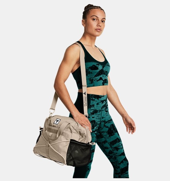 Kahverengi Kadın UA Project Rock Gym Bag SM Spor Çanta
