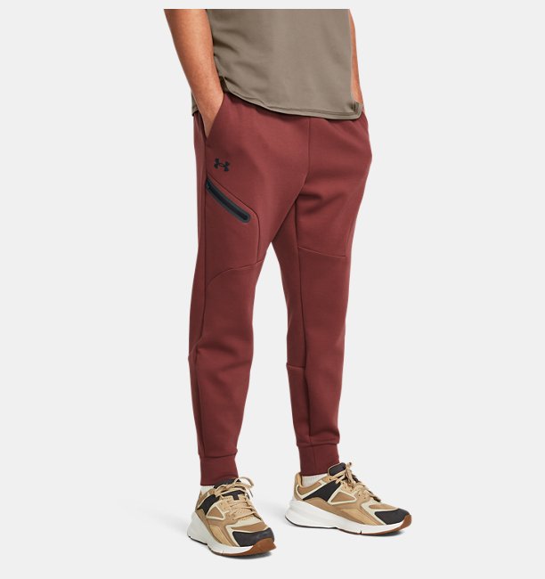 Erkek UA Unstoppable Fleece Eşofman Altı Bordo