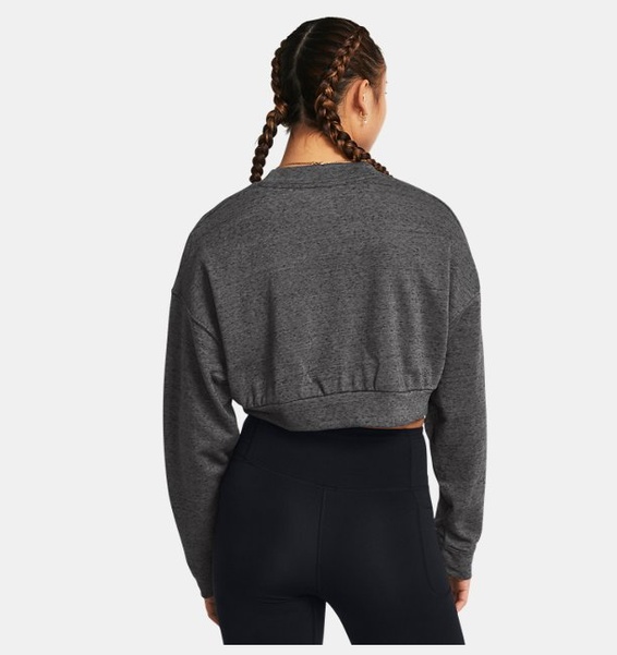 Gri Kadın UA Rival Terry Oversized Crop Crew Sweatshirt