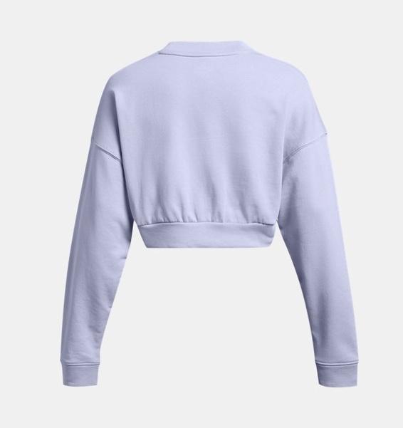 Lila Kadın UA Rival Terry Oversized Crop Crew Sweatshirt