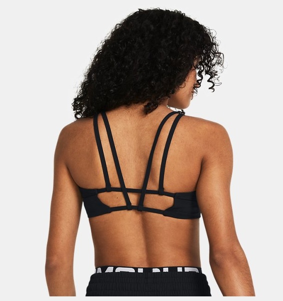 Siyah Kadın UA Meridian Rib Spor Sütyeni