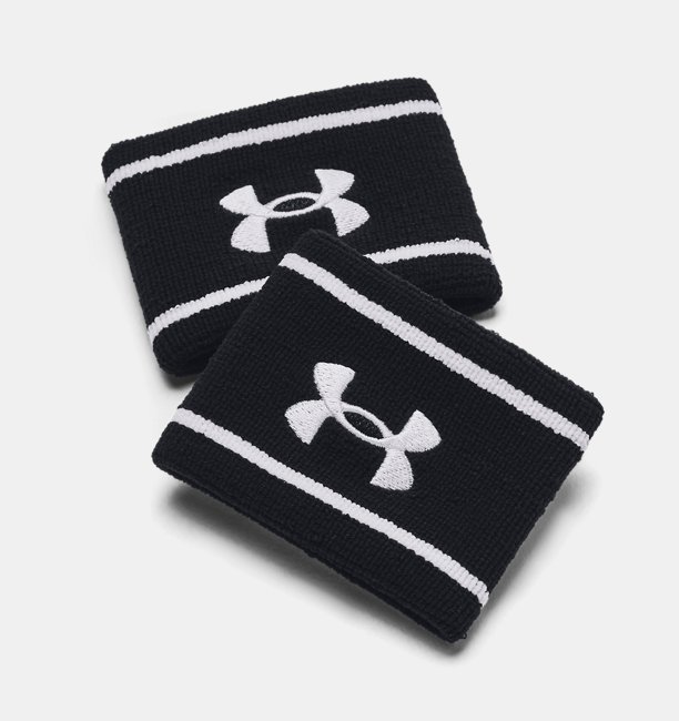 Unisex UA Striped Performance Terry Bileklik Siyah