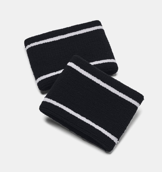 Siyah Unisex UA Striped Performance Terry Bileklik