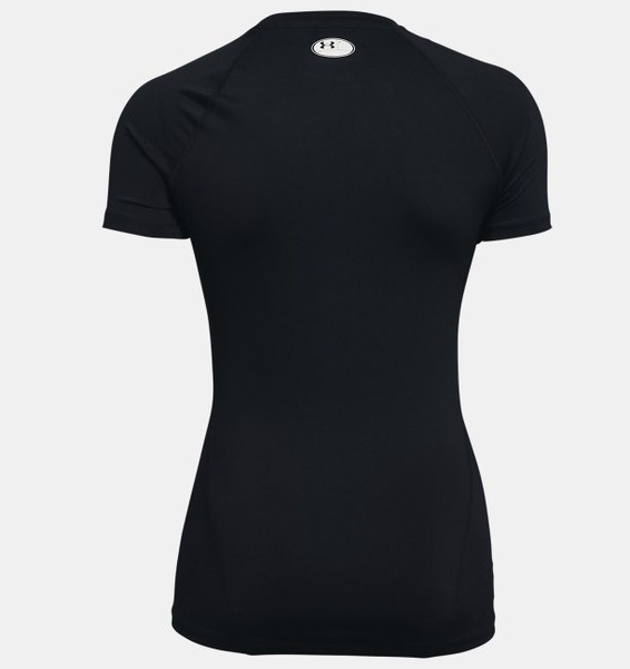 Siyah Kadın HeatGear® Compression Kısa Kollu