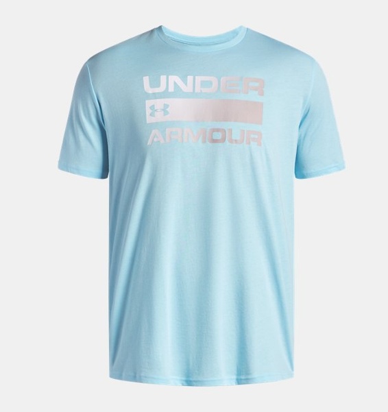 Açık Gri Erkek UA Team Issue Wordmark Kısa Kollu T-shirt