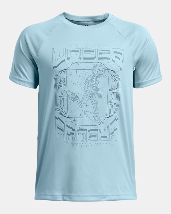 Açık Gri Erkek Çocuk UA Tech Game Day T-shirt