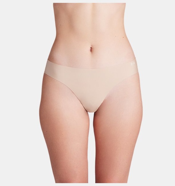 Krem Kadın UA Pure Stretch İz Yapmayan Tanga 3’lü Paket